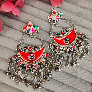 Beautiful Afghani Silver Danglers