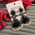 Handcrafted Black Stone Danglers