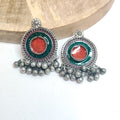 Lightweight Afghani Tribal Studs In Multi Color