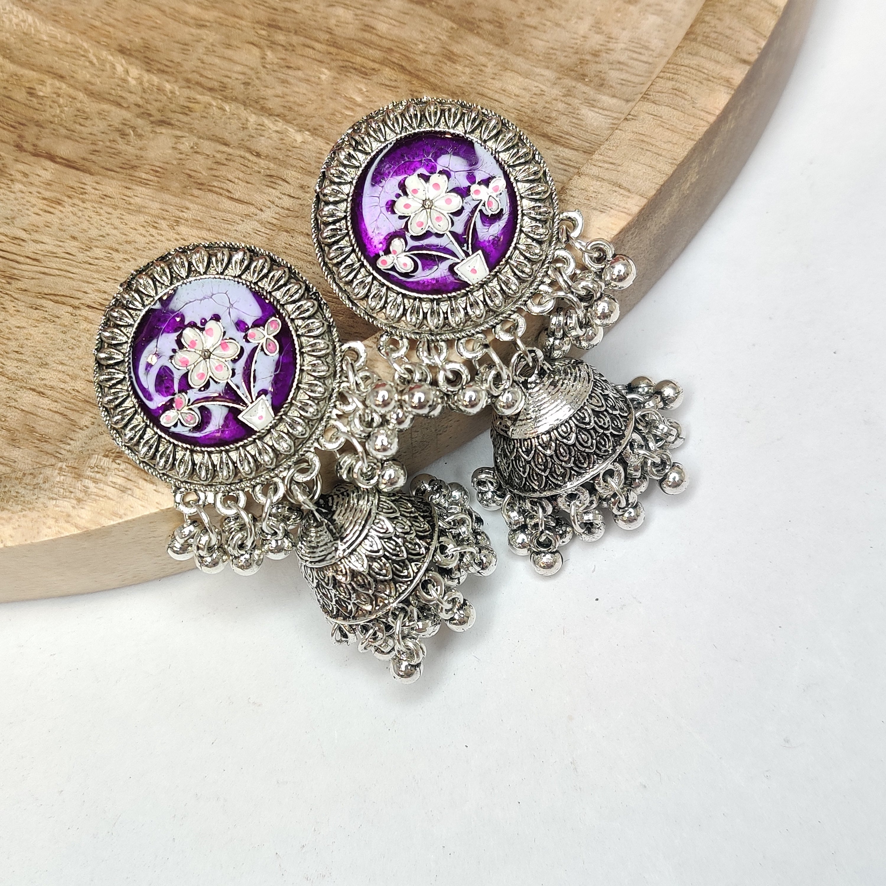 Purple Aesthetic Jhumka