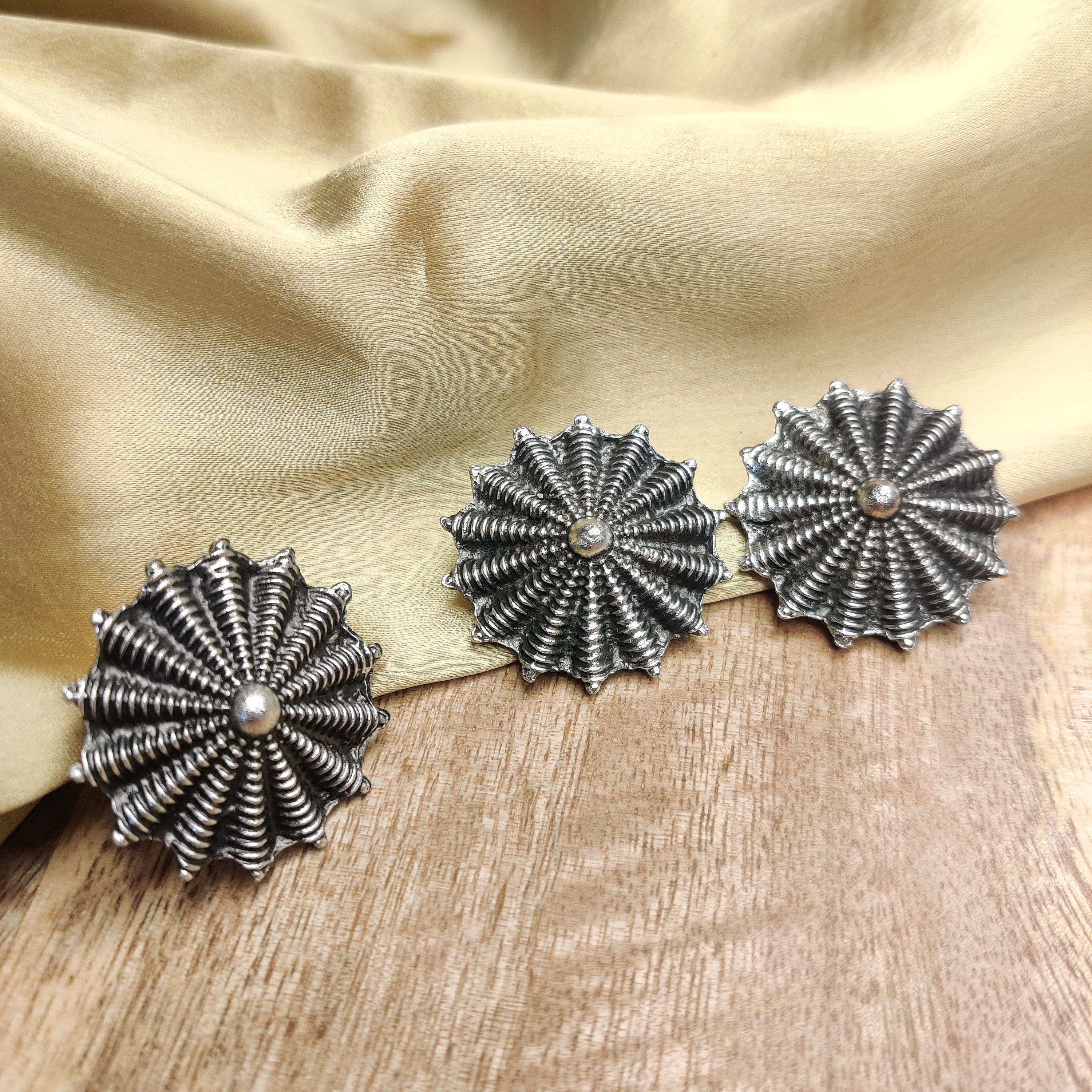 Silver Ring And Earring Combo