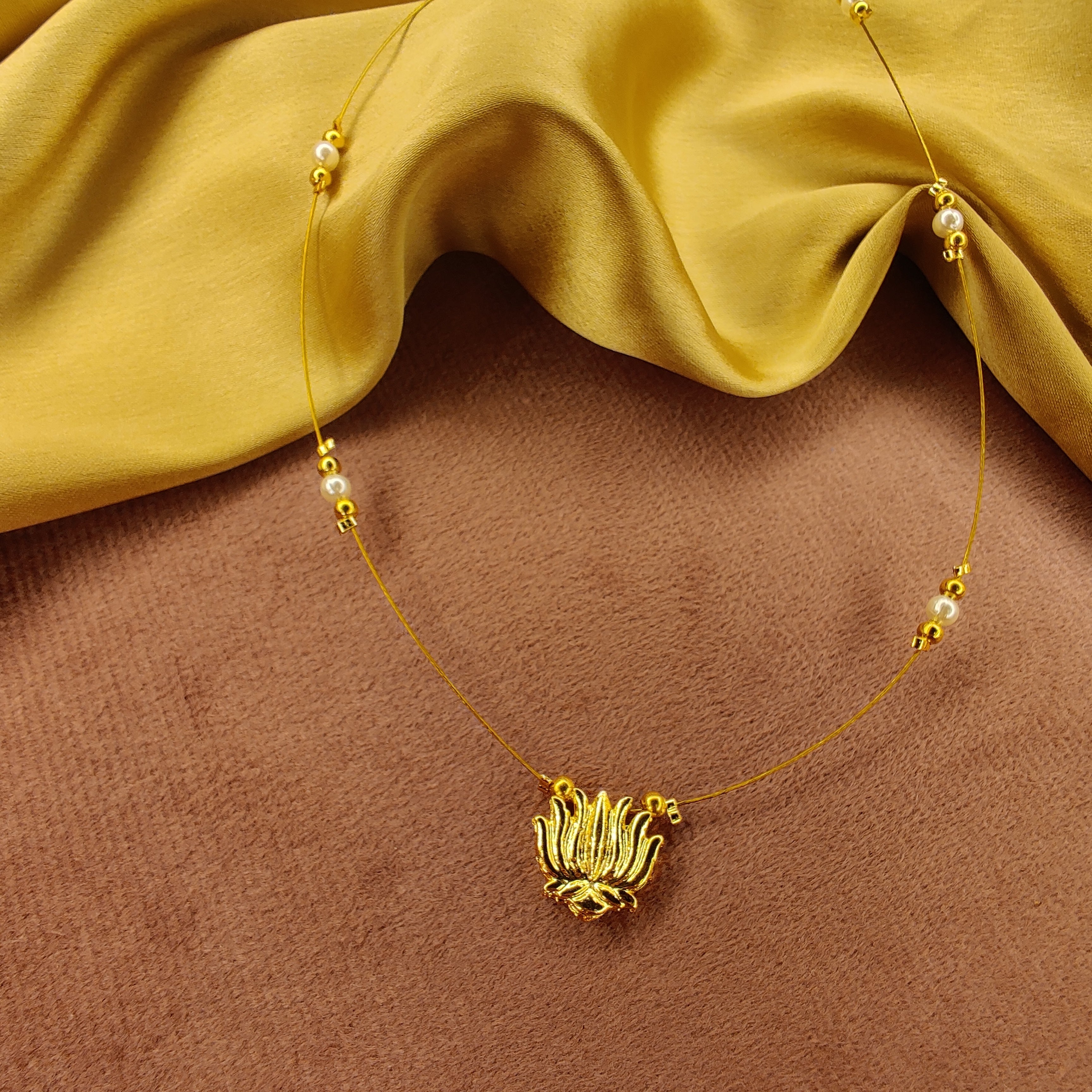 Everyday Wear Minimal Lotus Necklace