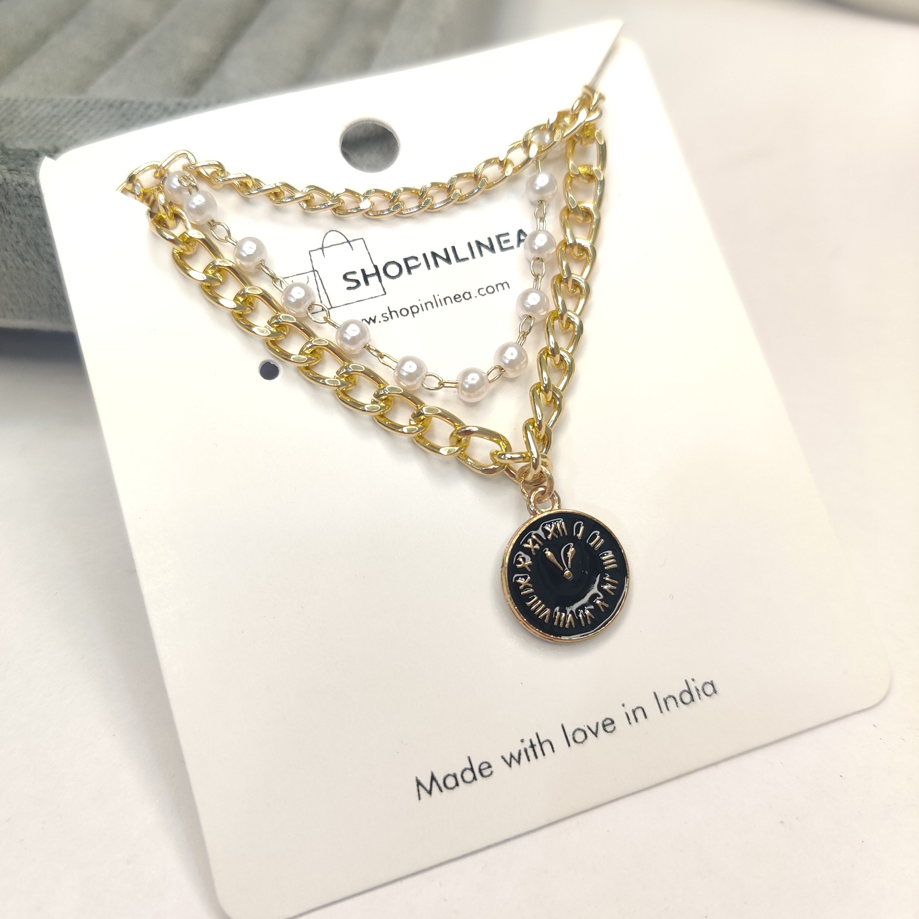Black Design Bracelet Stack for Girls