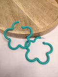 Floral Pop Blue Hoops