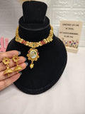 Traditional Glow Gold-Tone Necklace Set