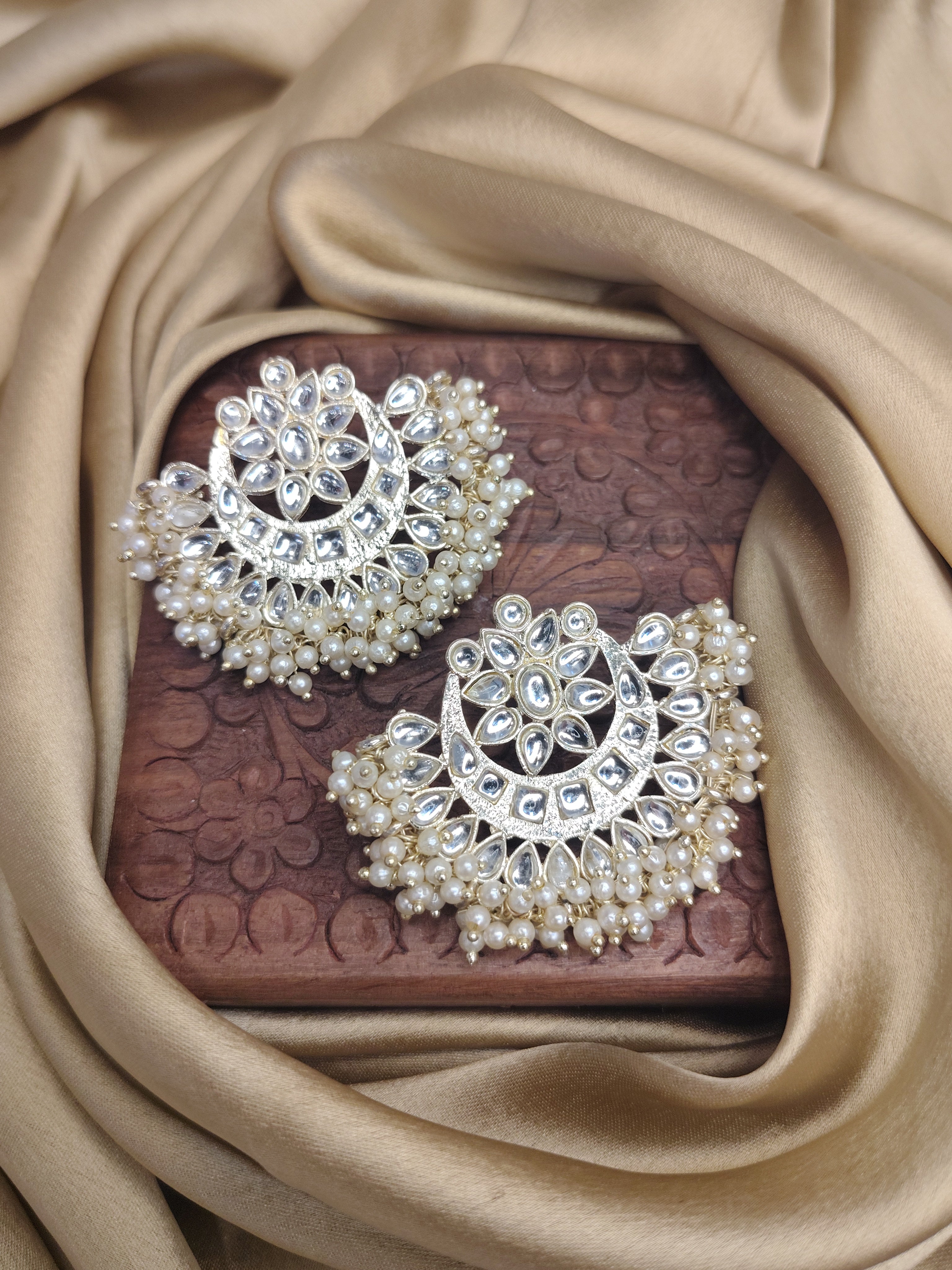 Timeless Pearl & Kundan Earrings