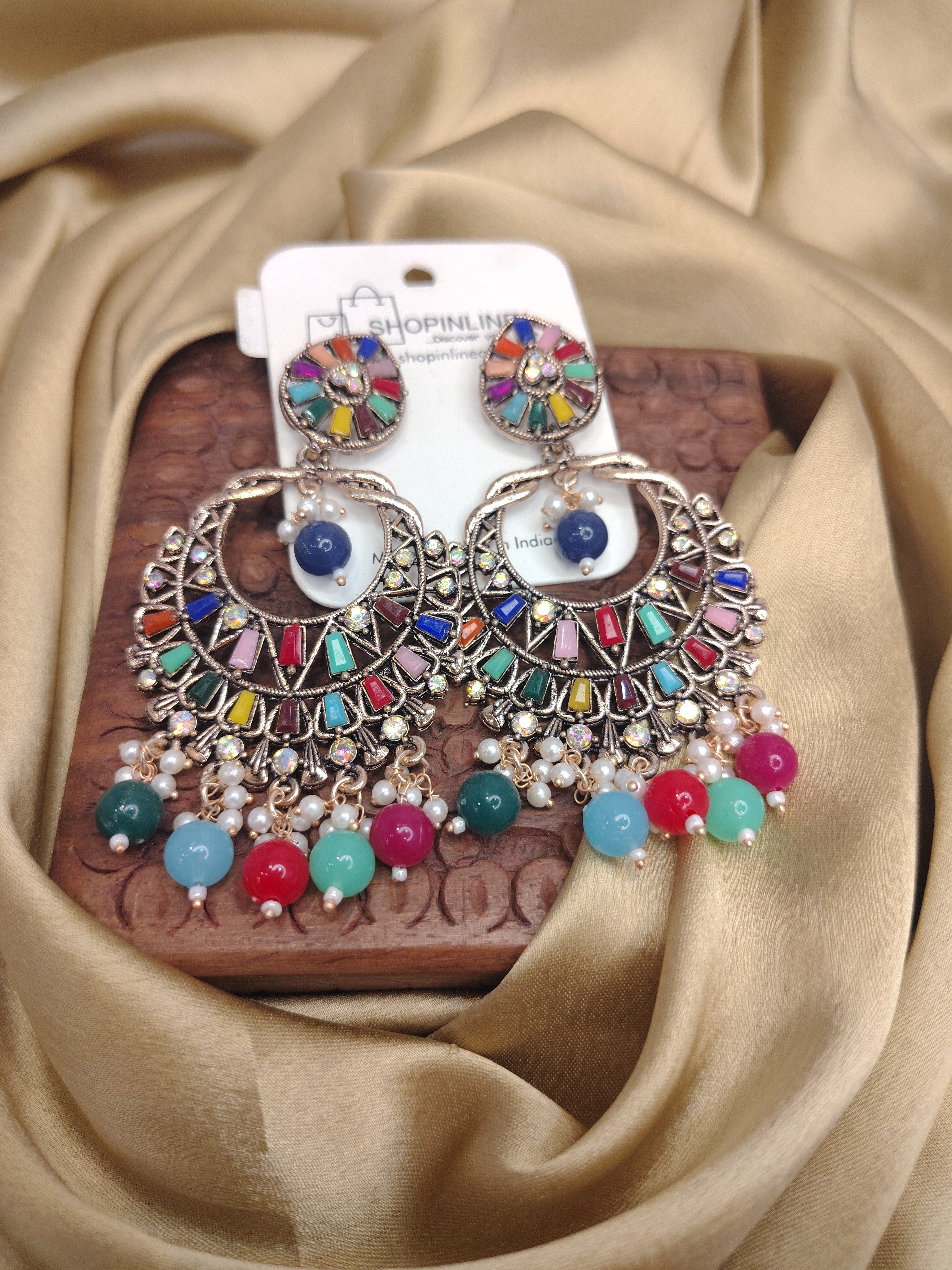 Vibrant Charm Multi-Color Earrings