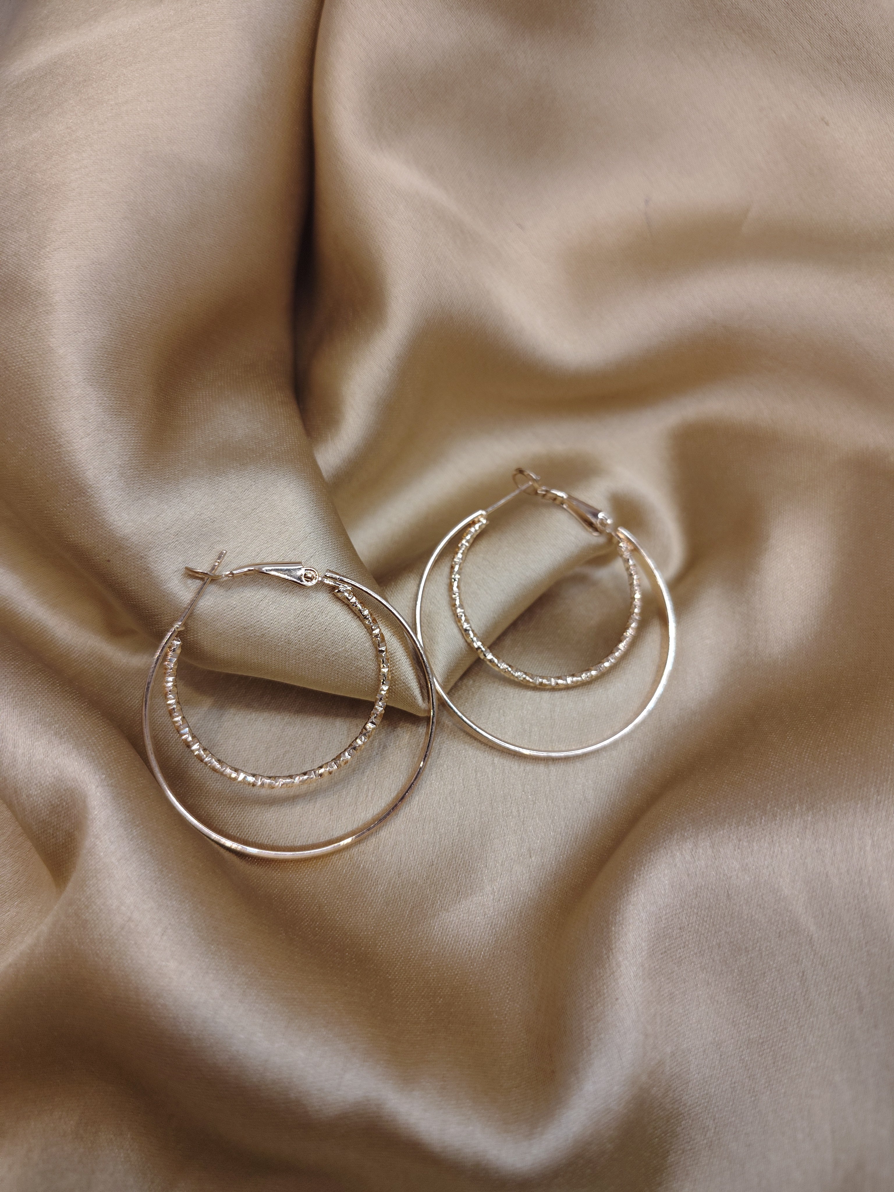 Gold Tone Hoops