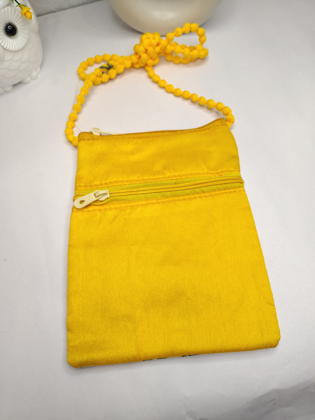 Ethnic Warli Art Yellow Sling Bag for Women