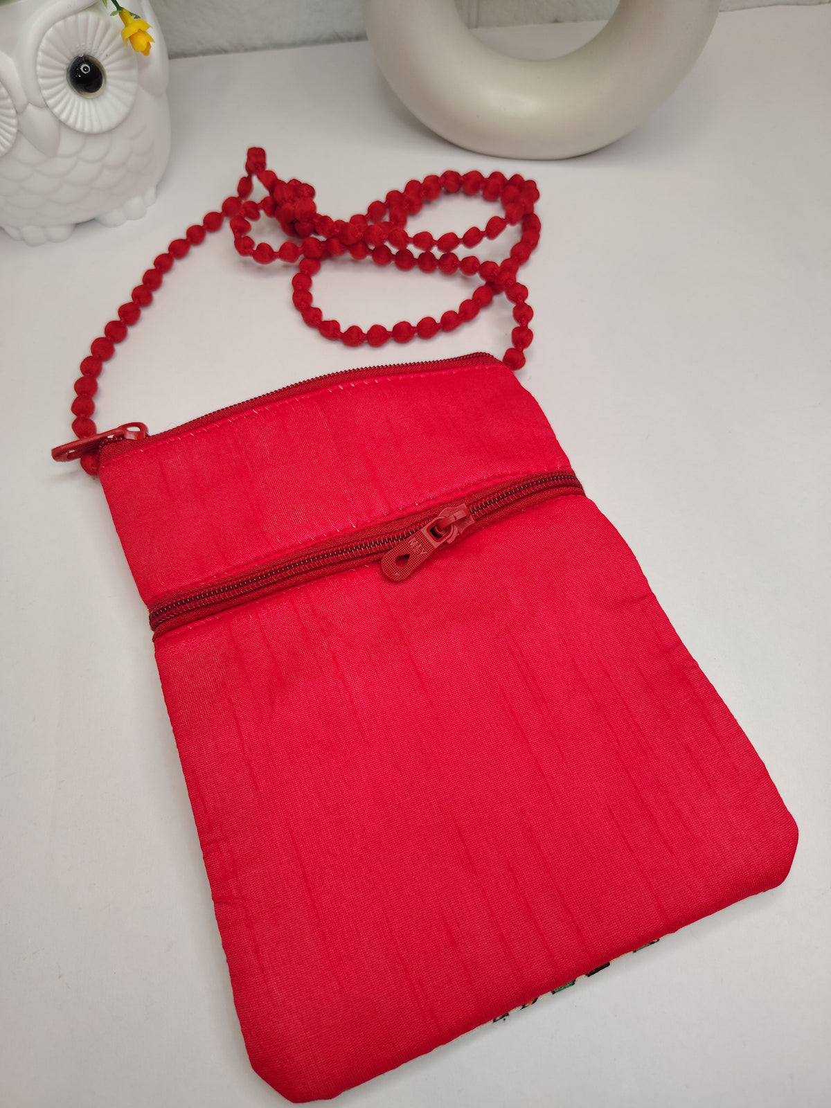 Ethnic Warli Art Red Sling Bag for Women)