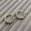 Golden Classy Hoops