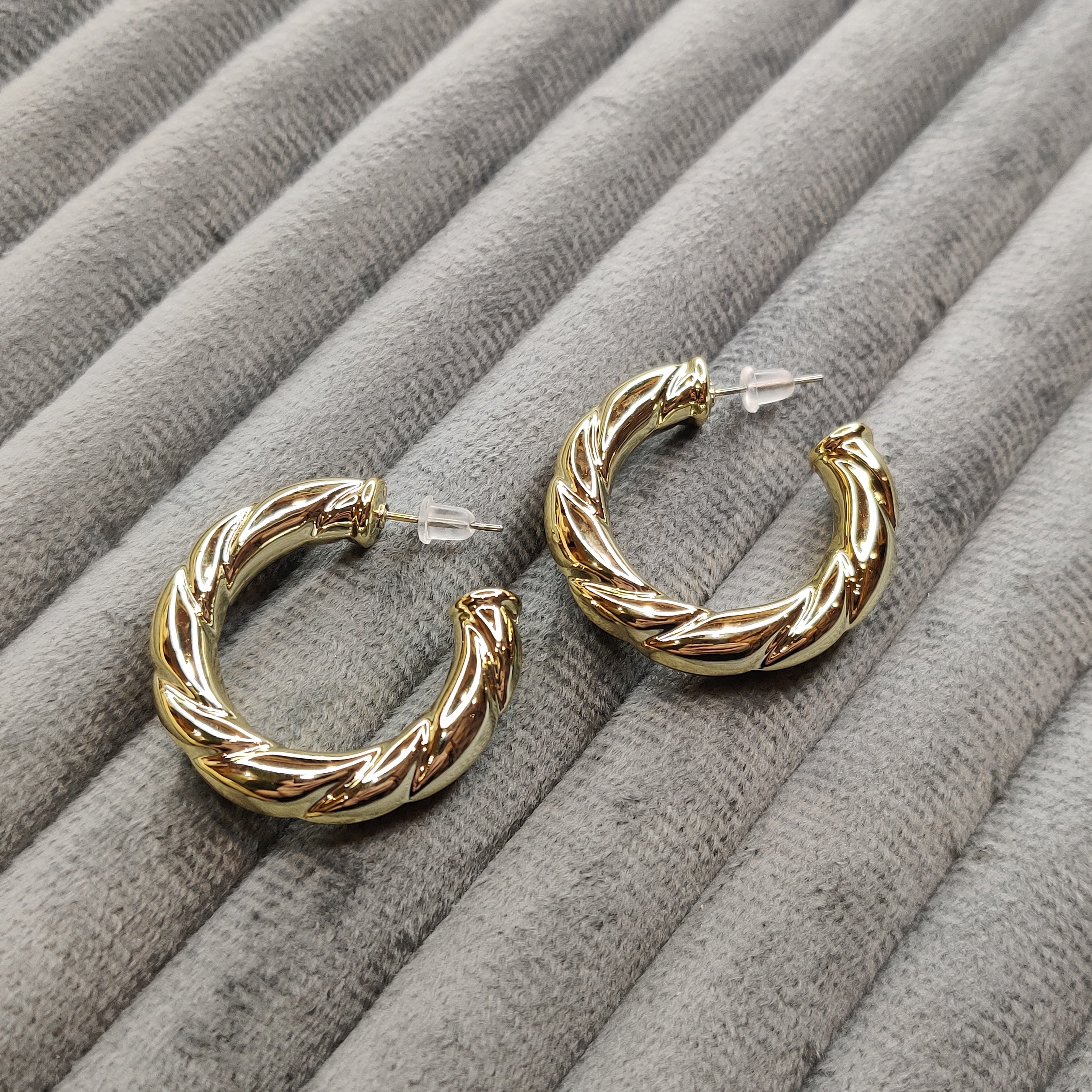Golden Classy Hoops