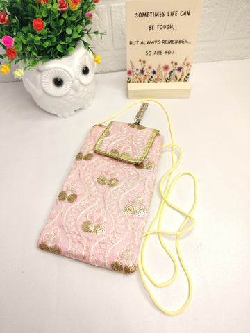 Premium Pink Phone Pouch Bag