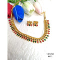 Antique Gold Necklace for Saree – Classic Ethnic Jewelry