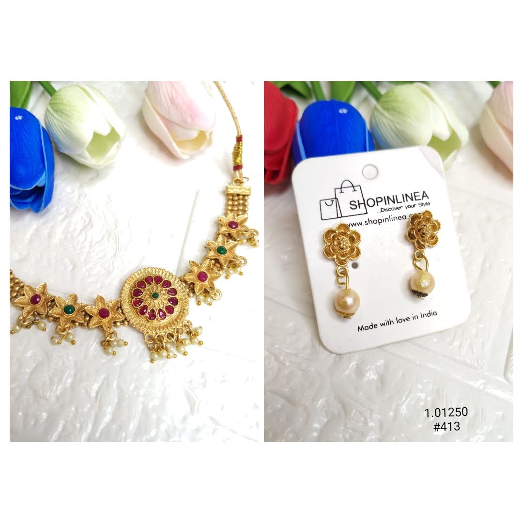 Upgrade Your Style with These Elegant Gold Brass Necklaces