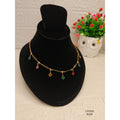 Minimalist Gold Necklace with Multi-Color Pendant – Stylish & Trendy