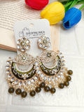 Elegant Kundan Meenakari Earrings
