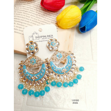 Shivay Gold Plated Colorful Beads Meenakari Drops & Danglers.