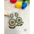 Green Designer Fashion Earrings