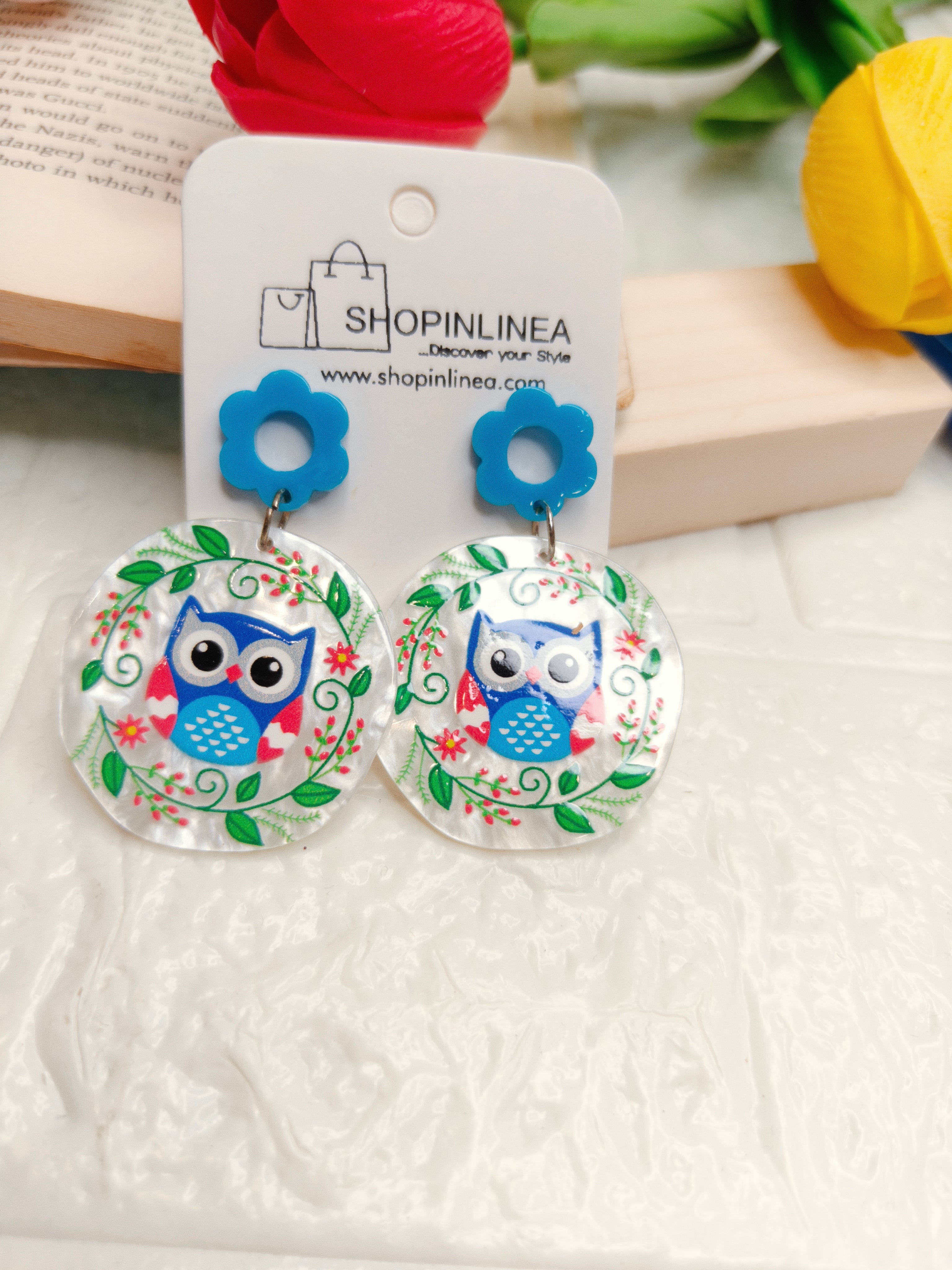 Trendy Owl Acrylic Jewelry