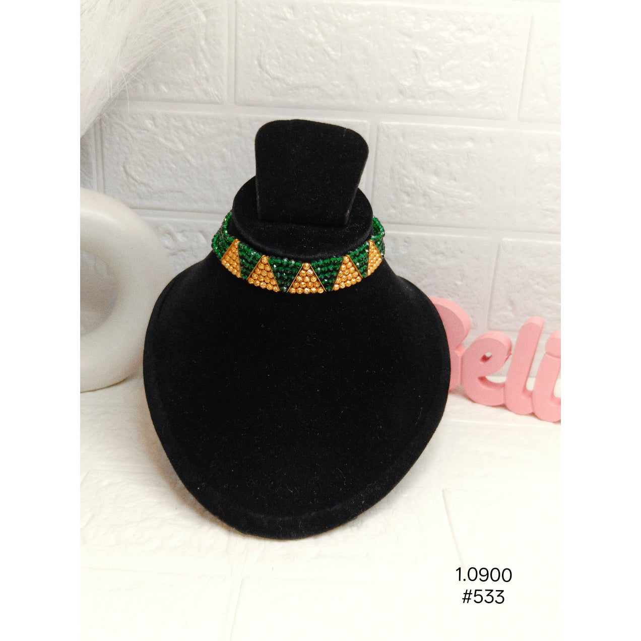 Boho Style Handcrafted Beaded Choker Necklace