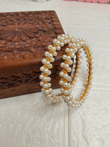 Ethnic Oxidized Silver Plated Bangles for Women