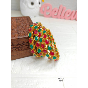 Gold-plated bangle set