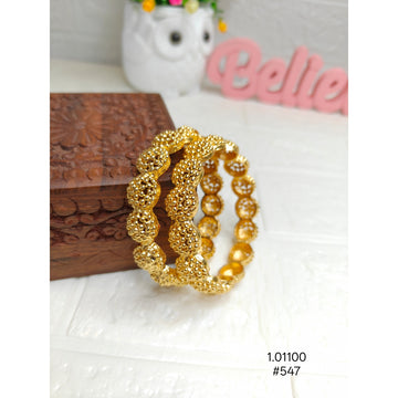 Stylish Gold Tone Alloy Bangles