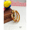Elegant Gold Tone Meenakari Bangles