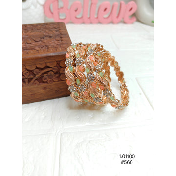 Stylish Rose Gold Tone Bangles