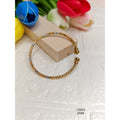 Adjustable Dual Tone Gold Plated Bracelet