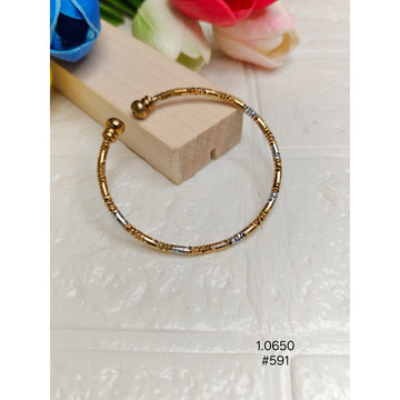 Elegant Two-Tone Gold Plated Bracelet