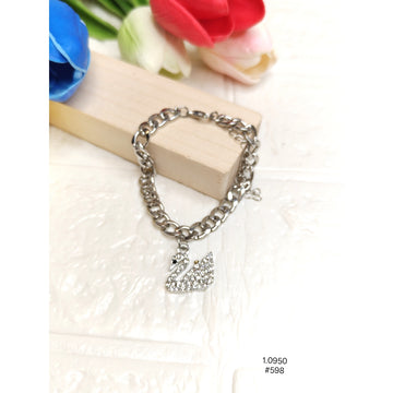 Swarovski Swan Bracelet Silver-Tone