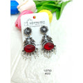 Silver Peacock Earrings