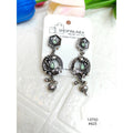 Designer Oxidized Silver Finish Earrings