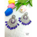 Estele Violet Meenakari Earrings