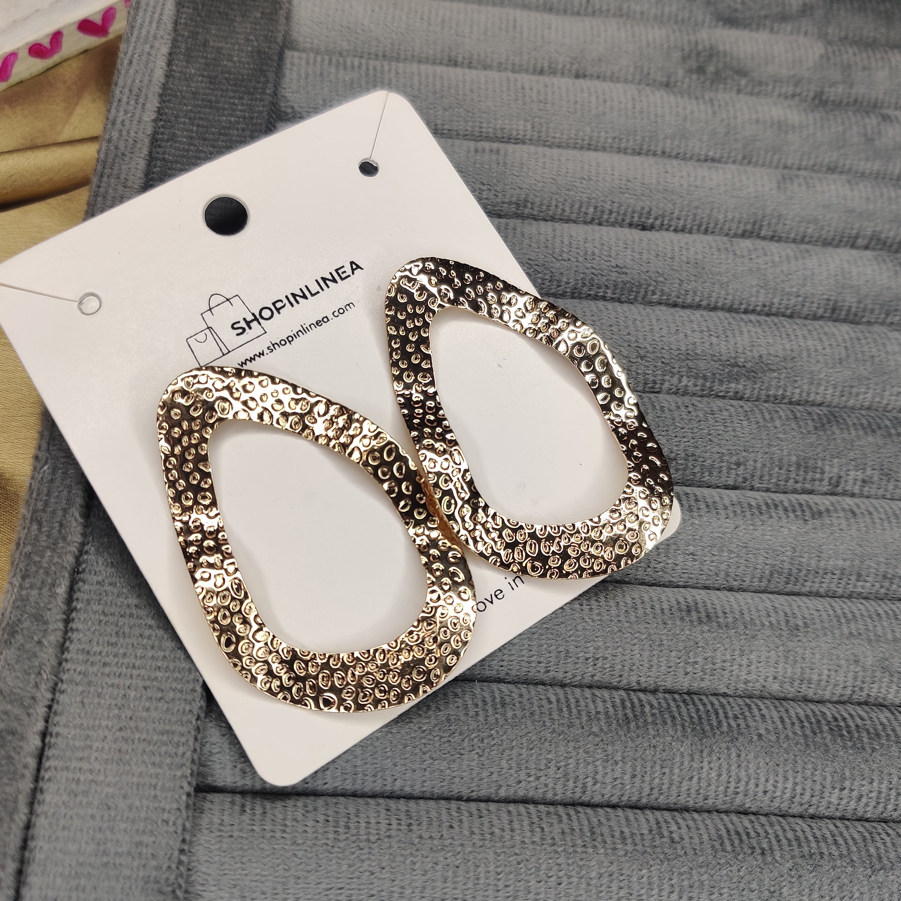 Designer Anti Tarnish Hoops