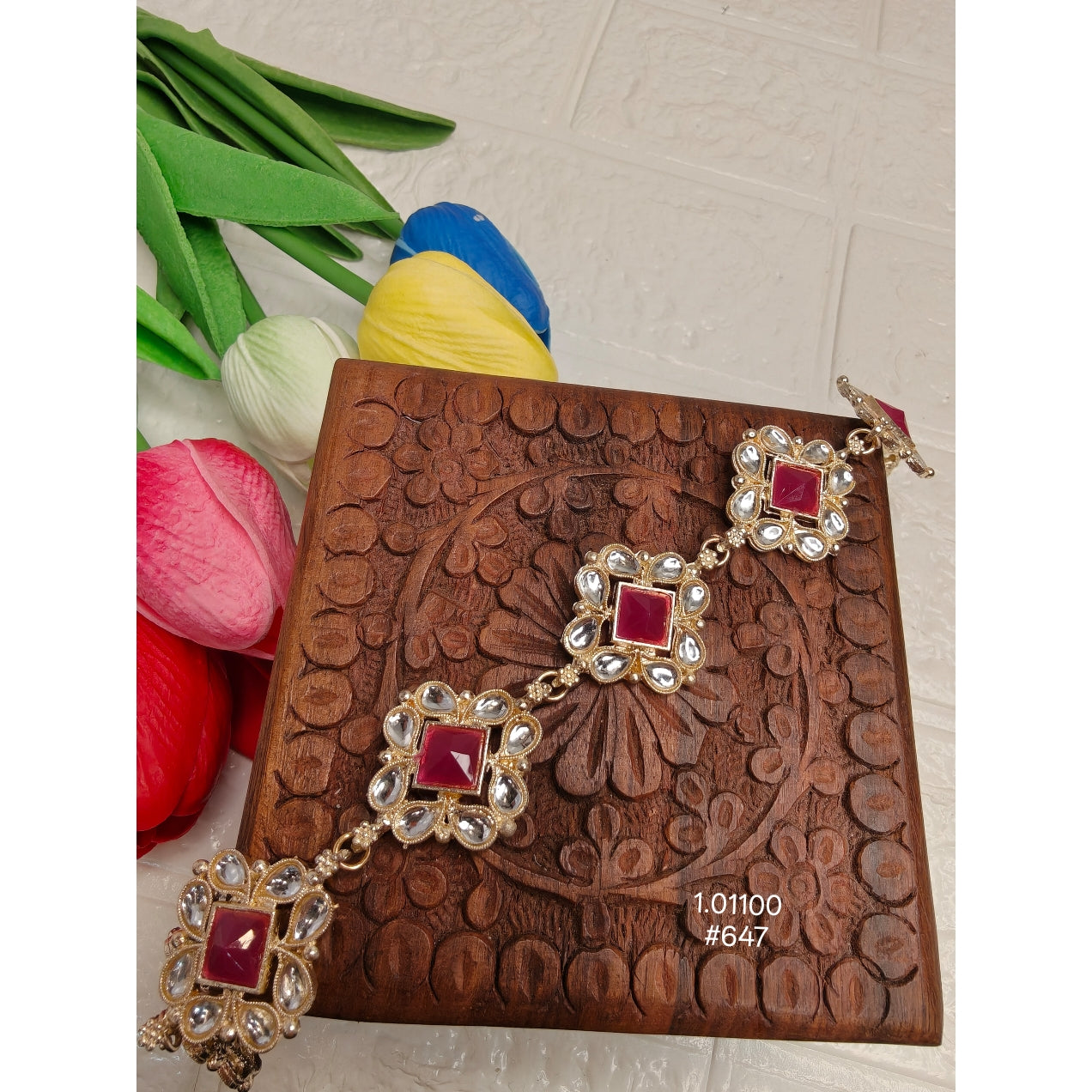 Stylish Gold Plated Bridal Hair Accessories
