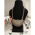 Designer Oxidised Silver Necklace