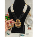 Trendy Lotus Inspired Crystal Beaded Necklace Set