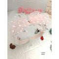 Elegant Pink Polka Dot Tulle Headband
