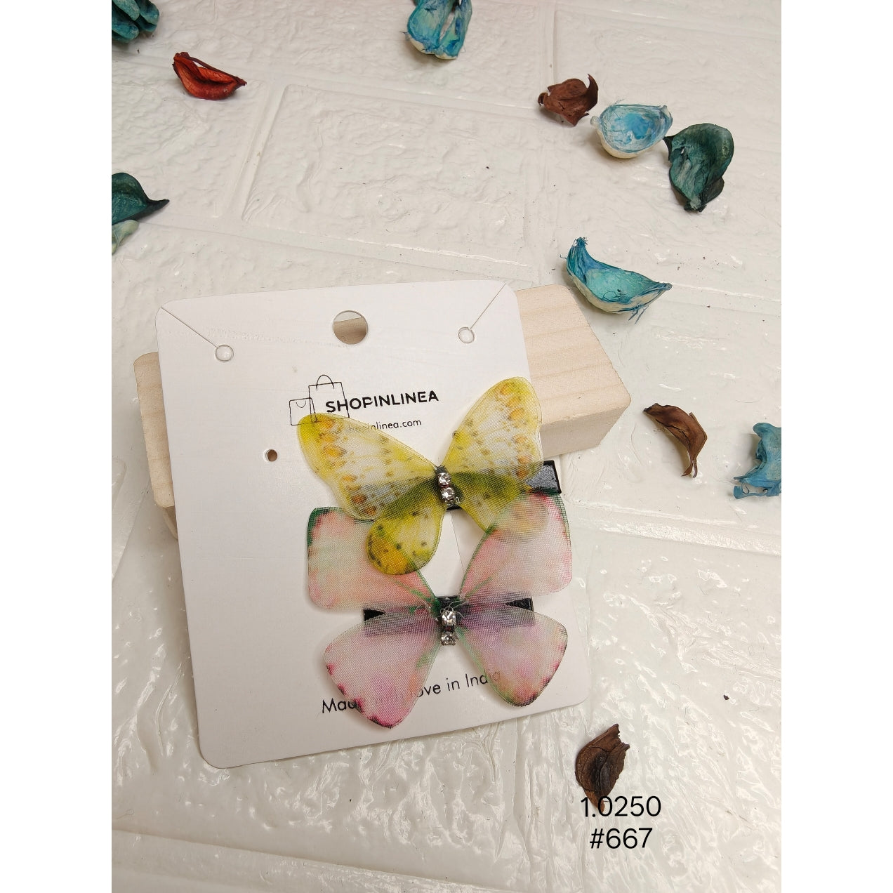 Colorful Butterfly Hair Clips