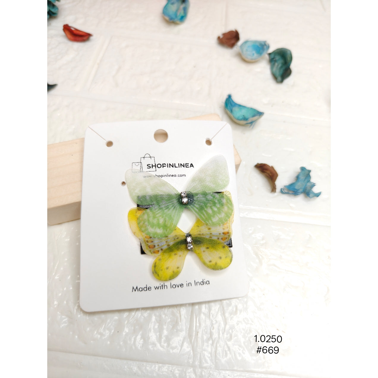 Designer Butterfly Hair Pins Set