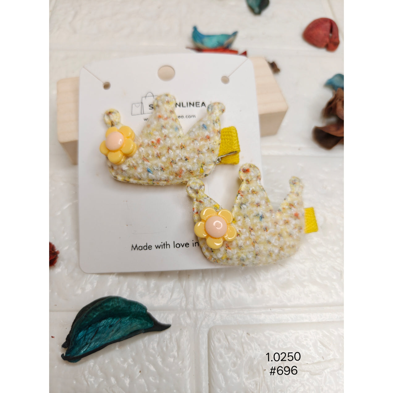 Handmade Crown-Shaped Hair Clips