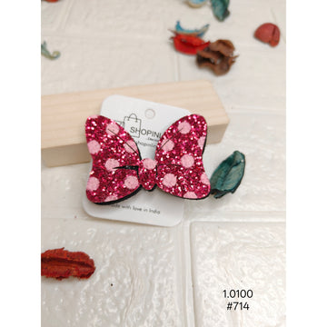 Premium Glitter Bow Hair Clip