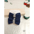 Elegant Hair Bows with Rhinestone Details