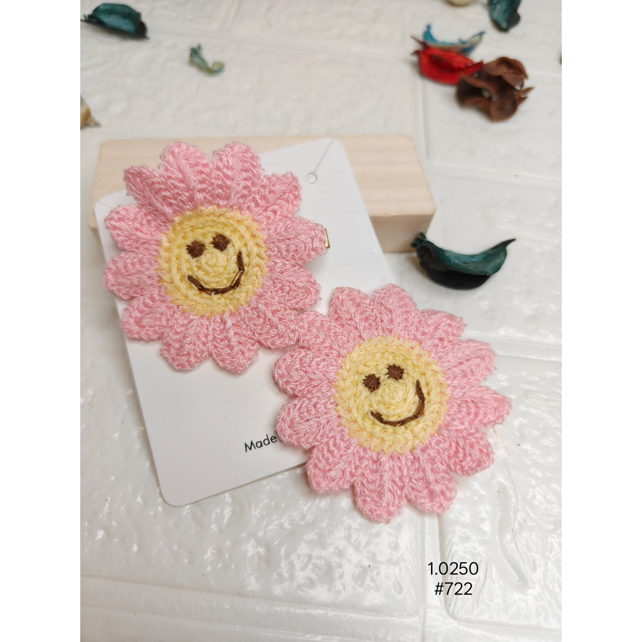 Handmade Pink Hair Clips