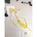 Designer Yellow Bow Hair Accessory