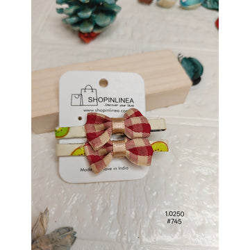 Classic Ribbon Bow Hair Clips