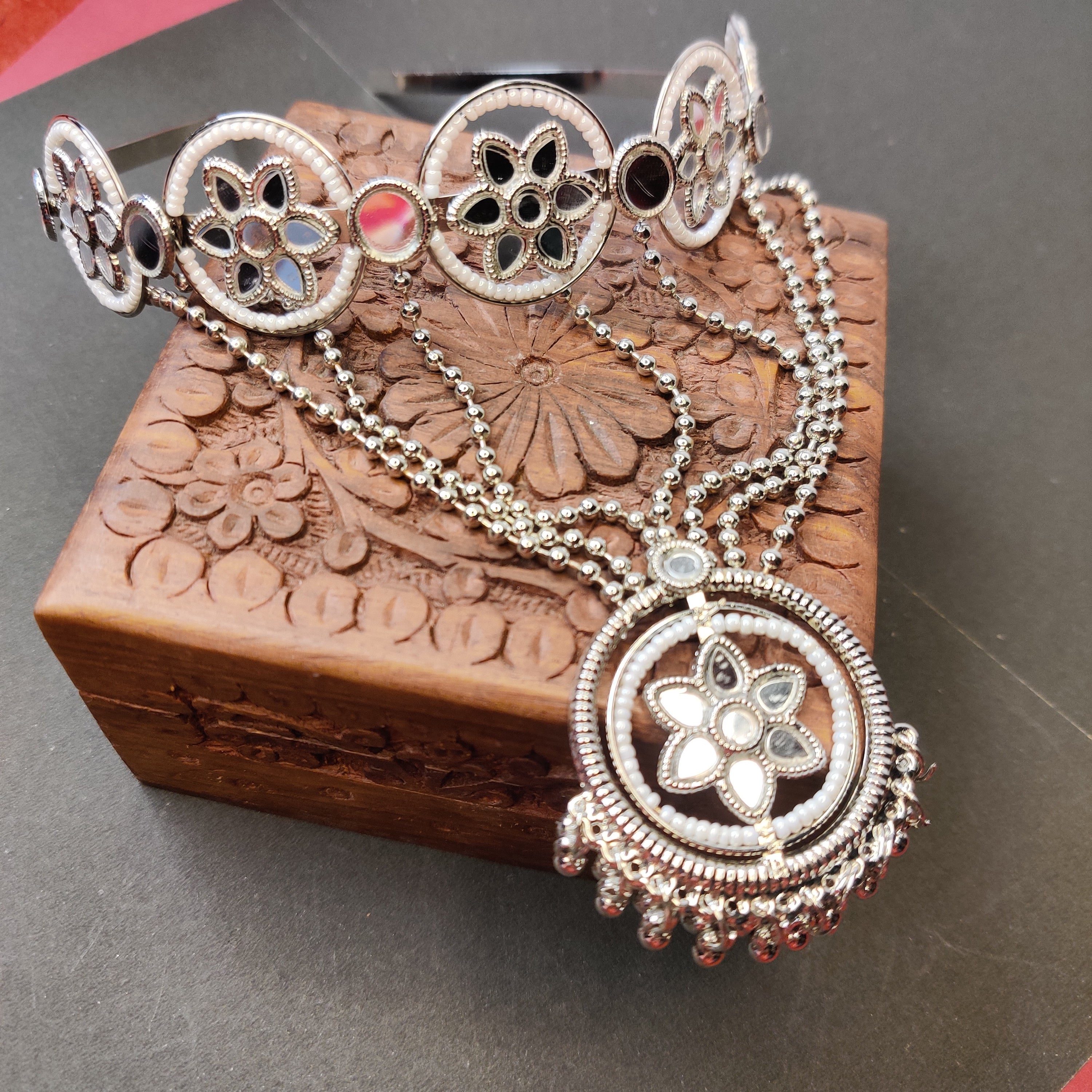 Oxidised Hairband Maang Tikka